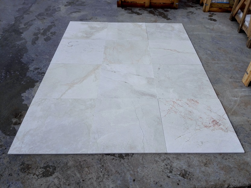 1.2cm x 24 x 24 Crema Latte Polished Marble 1