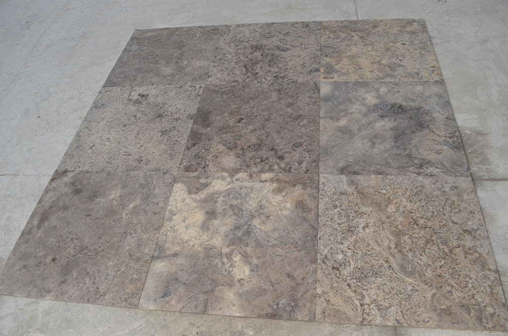 Silver Filled&Honed Travertine