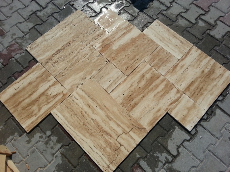 3cm FP Sahara Desert Tumbled Vein Cut Paver