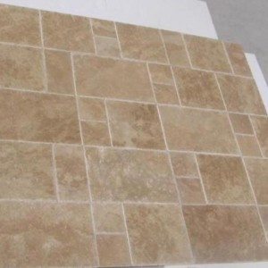 Dark Walnut French Pattern Br&Ch Travertine Premium
