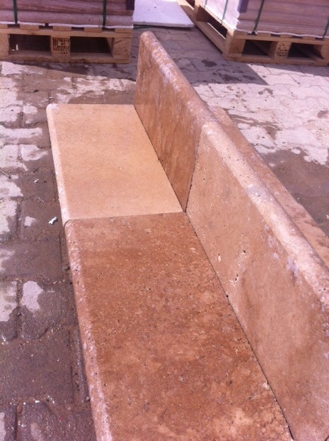 2x12x24 Walnut Tumbled Pool Coping Premium 2